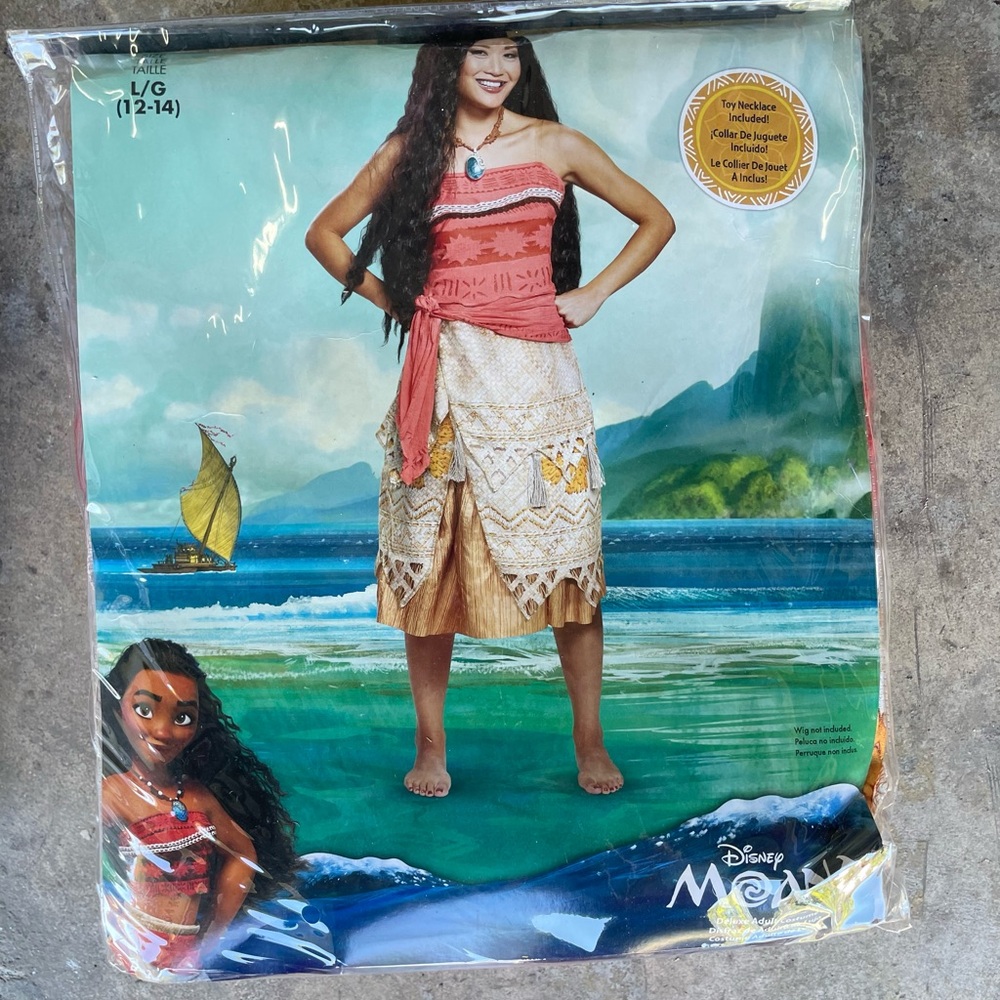Disney Moana Costume - Tan and White